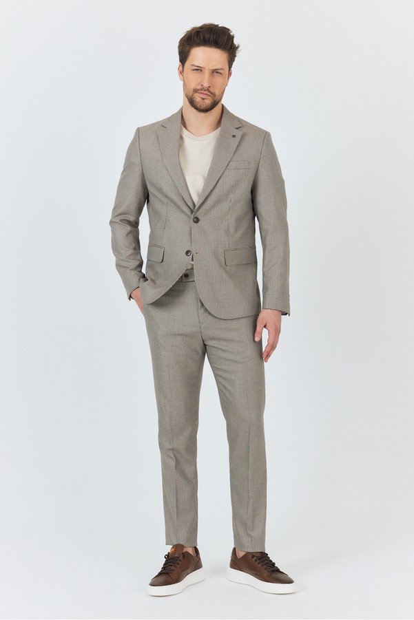 Frappoli Martinelli Men's Mink-Blue Spring-Summer 2 Suit