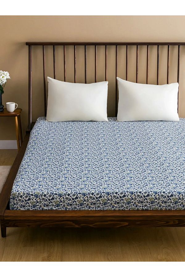 LC Waikiki-Lcw Home Mixed Floral Patterned Double Fitted Sheet 1