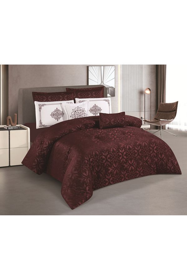HOURS-Horse Navran 8-piece comforter set with a modern and distinctive jacquard pattern, Delia-006 1