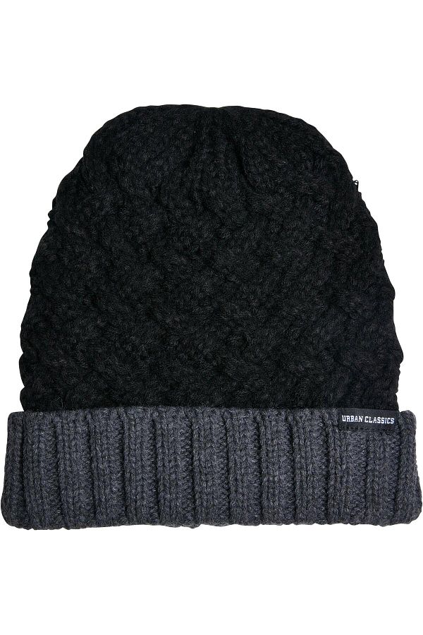 Urban Classics-Unisex Braid Knit Beanie 1