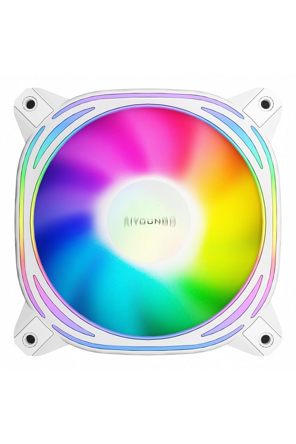 Choice-A-rgb Forward White Aigo Z12 Computer Case Fan Reverse Ventoinha Pc 120mm Rgb Fan Cooler 4pin Pwm Cp 1