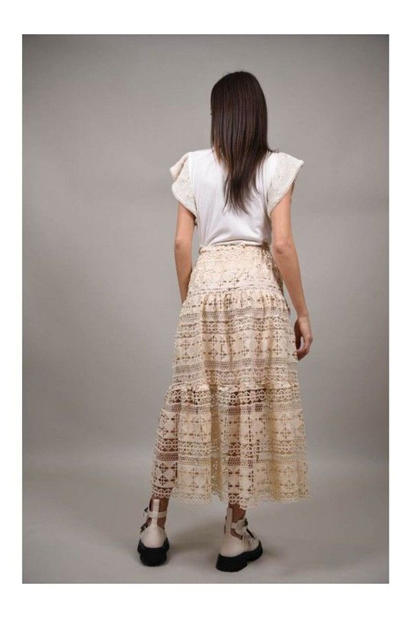 Y TWO WOMEN-Long Macrame Simplicity Bej Talie Unique 1