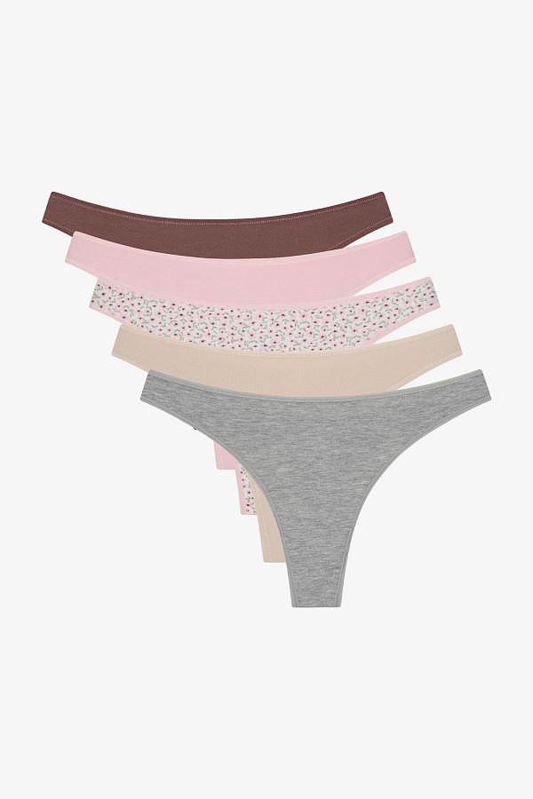 Penti-Многоцветни бикини Cute Blossom с 5 пакета прашки 1