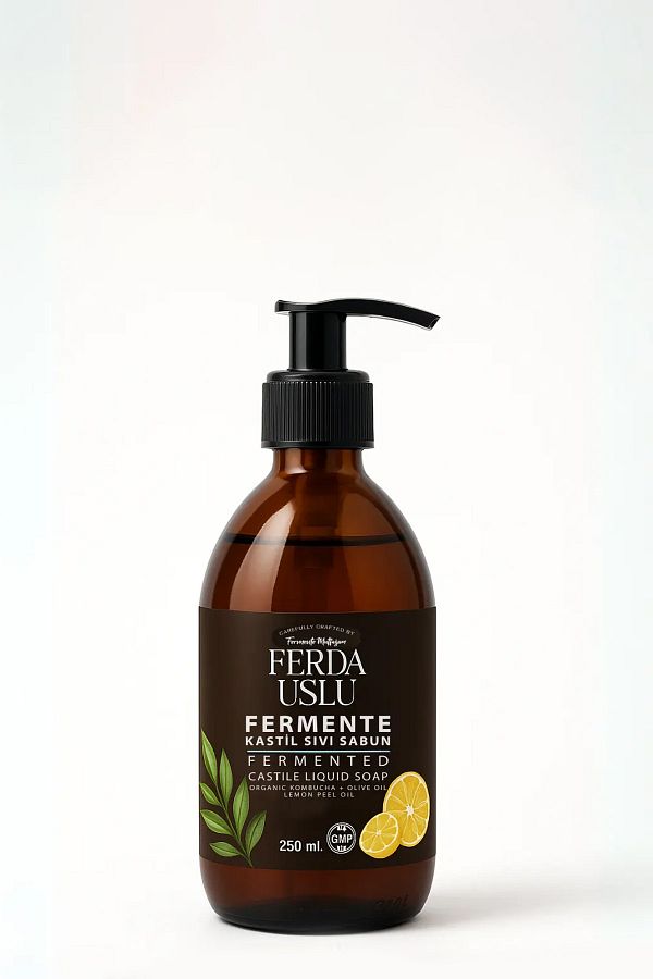 Fermente Mutfağım-Kombucha Extract Fermented Liquid Soap - Hand & Face Purifying Moisturizer 250 ml 1