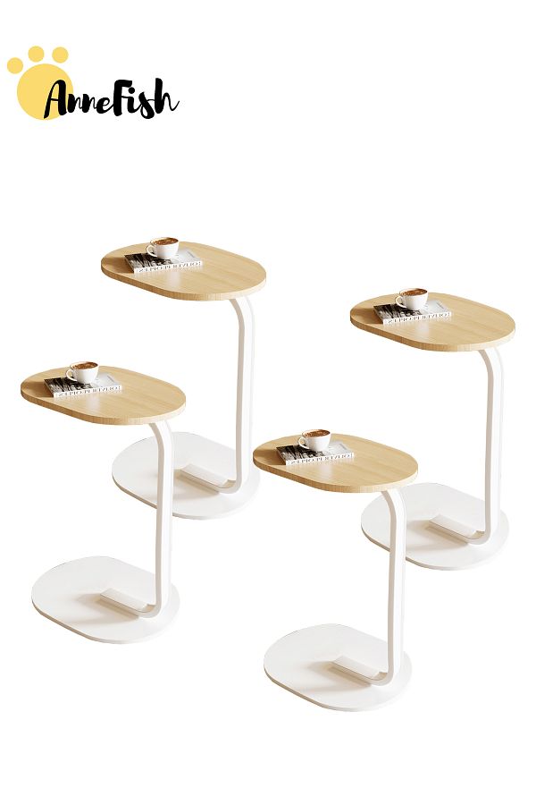 AnneFish-45*30*60cm C-Shaped Coffee Table Sofa Side Table End Table Small Coffee Table Couch Table 1