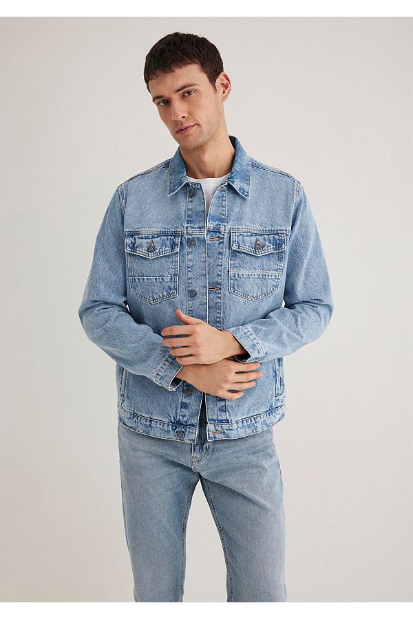 Mavi-Loran Premium Blue Light Blue Jean Jacket 0110003 -89305 1