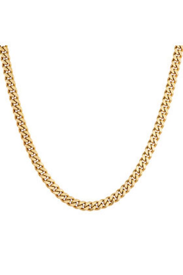 Iced Stuff-lanț bărbătesc ŁAȚCUCH CURB CUBAN LINK 5MM auriu 1