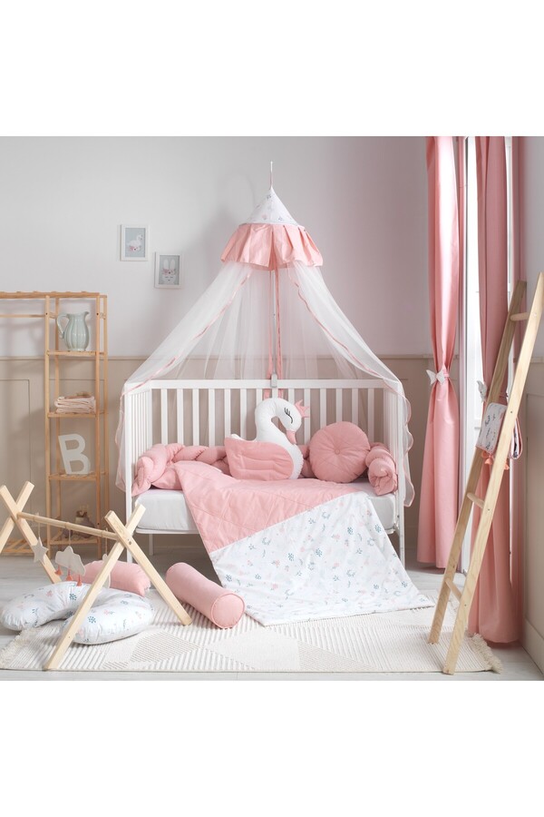 SOFT BABY TEKSTİL Flowers Örgü Beşik Uyku Seti
