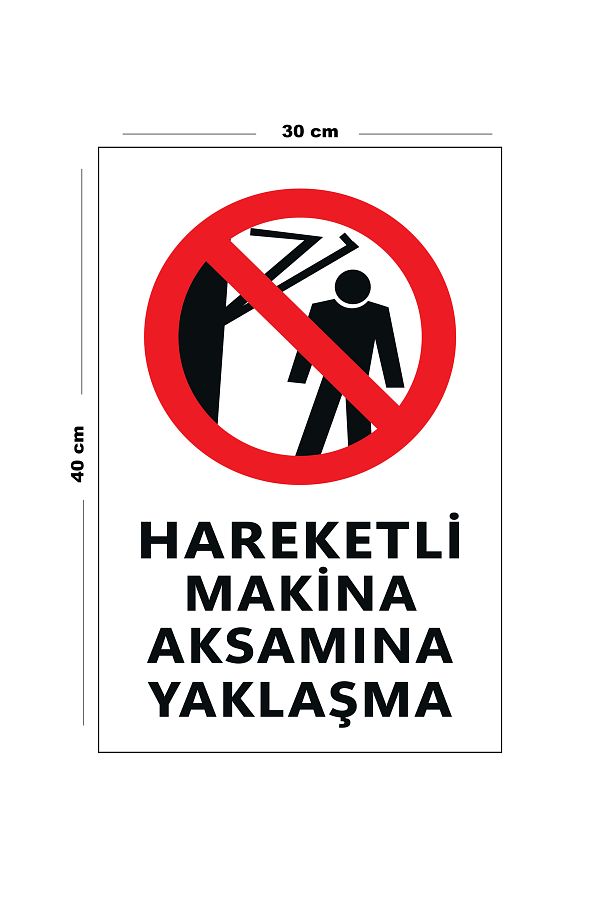 Lucena-Approach to Metal Moving Machinery Assembly 30 cm X 40 cm A3 Size Warning Sign Diversion 1