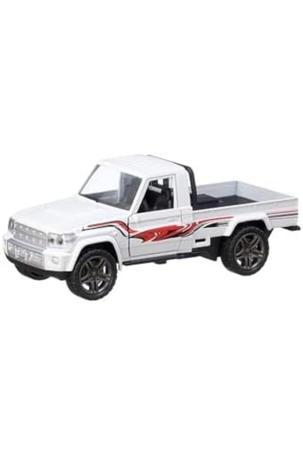 Generic-Mini Pickup Toy Car with Pull Back Action and Front Door Opening Durable Realistic Open Truck Design 1