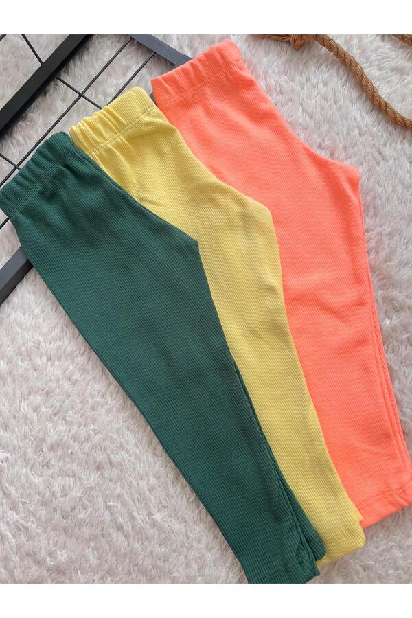 BAHNUR 3'lü BEBEK ÇOCUK FiTiLLi RiBANA TAYT