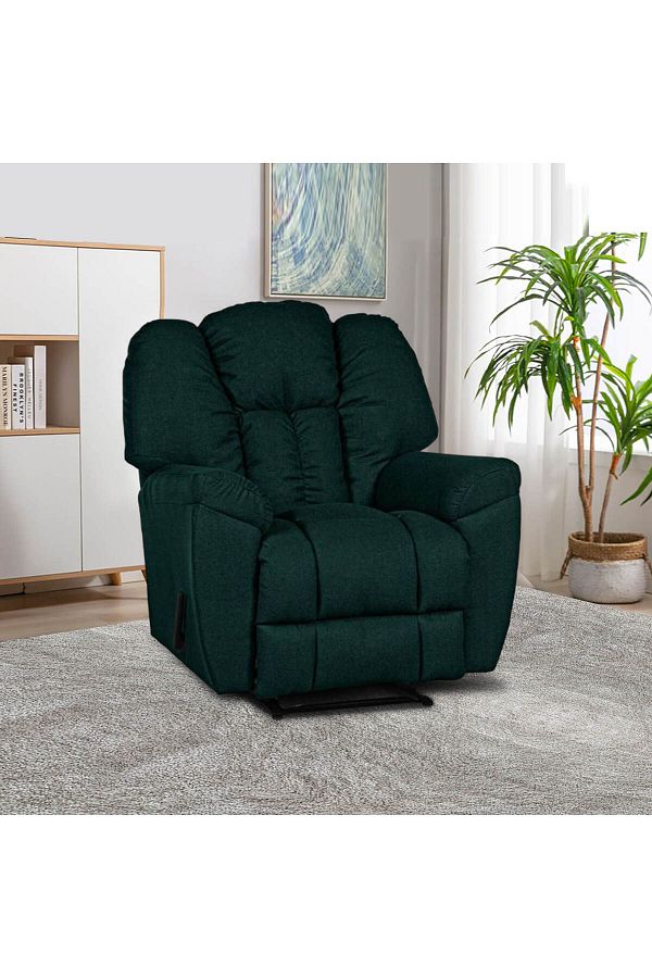 Lazy Vibes-Modern 3-position Canvas Recliner Chair in Luxurious Linen Fabric 1