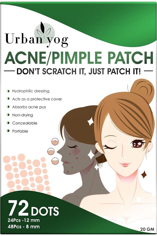 Urban yog-Urbanyog Acne Pimple Patch - Invisible Facial Stickers(72 Dots) 1