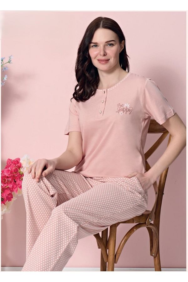 Over Sleep by Poleren-Modal Poleren Salmon Pjs Suit 1872 1