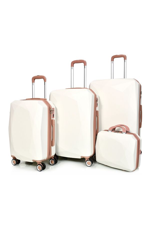 MORANO-Morano 4-Piece Luggage Set Durable and Lightweight Spinner Wheeled Suitcase with Numbered Security Lock 1