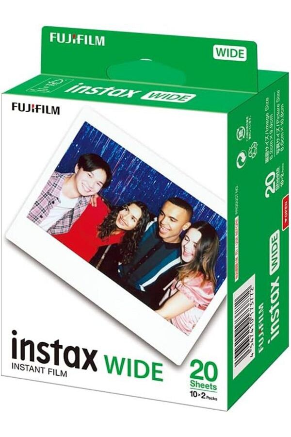 Fujifilm-Fujifilm Instax Wide Instant Films 20 Sheets Pack Compatible with Instax Wide Series Cameras 1