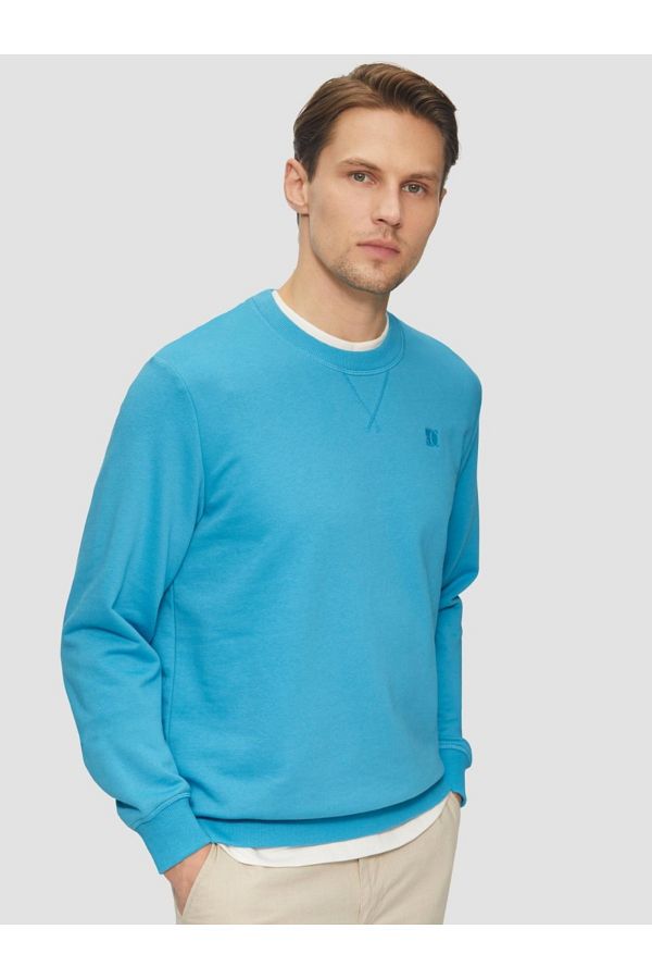 s.Oliver-Men's Simple Blouse Made Of Cotton And Viscose Blend, Regular Fit, Light Blue, S 1