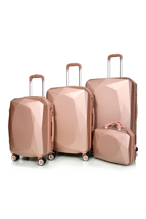 MORANO-Morano 4-Piece Luggage Set Durable and Lightweight Spinner Wheeled Suitcase with Numbered Security Lock 1