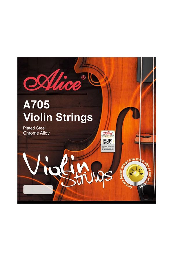 Choice-Alice A705 Violin Strings Set Stainless Steel Chrome Alloy Winding Steel Core 4 Strings/ Set for ... 1