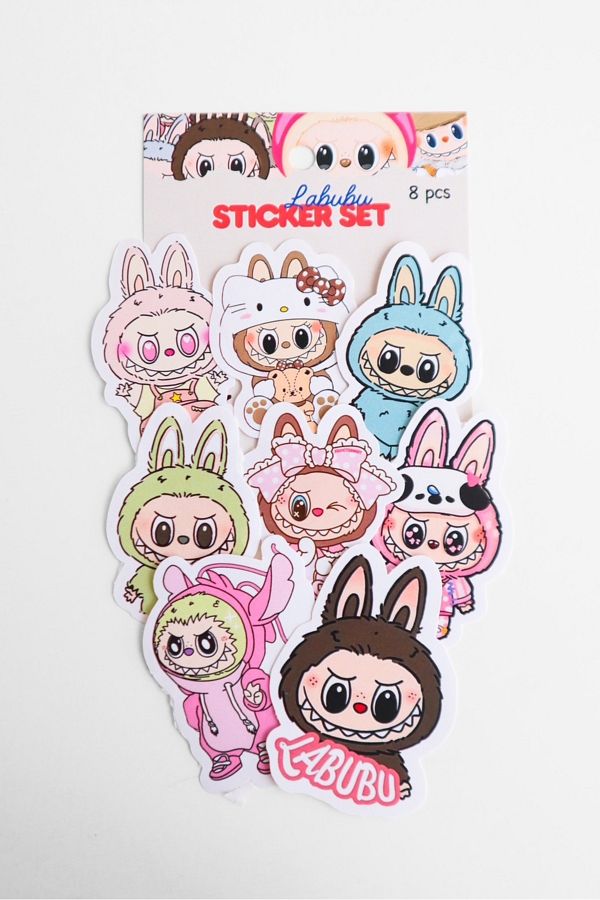 EFBUTİK-Labubu 8 Sticker Set 1