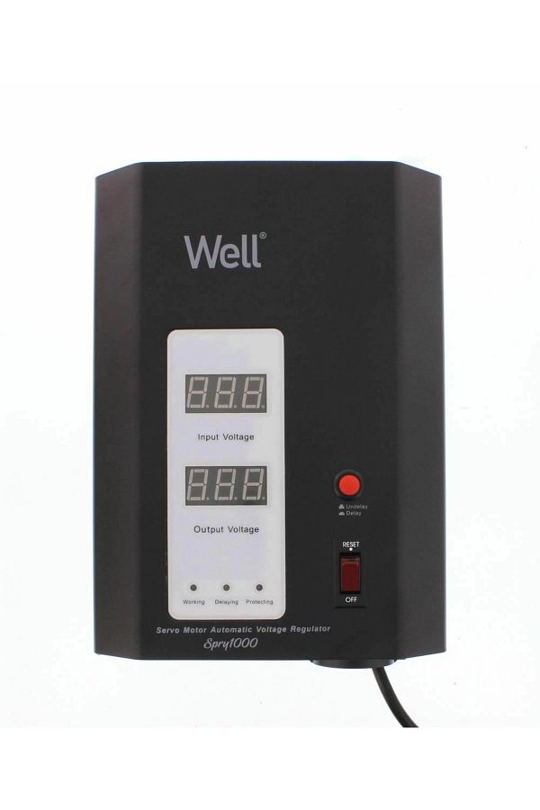 Well-Voltage stabilizer 600W WELL AVR-SRV-SPRY1000BK-WL 1
