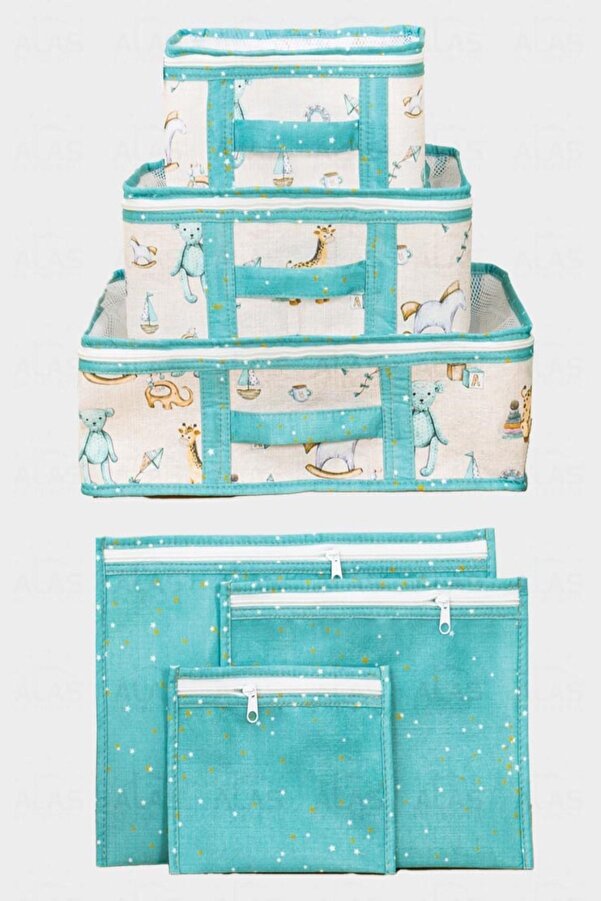 MasterCar Baby 6 Lı Seyahat Seti Anne Bebek Çantası Hastane Çıkışı Düzenleyici Bebek Hurcu Doğum Çantası