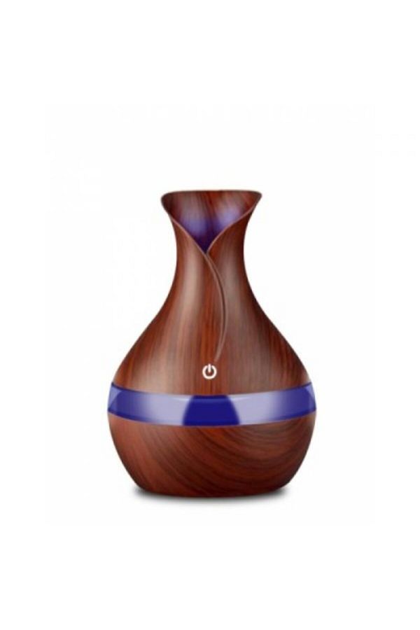 MACVI-Macvi® Aromatherapy Diffuser with Humidifier, ultrasonic, touch button, brown, 7-color LED, 130 ml 1