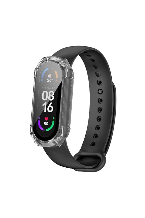 SKYDDAR INNOVATION-360° Ultra-Thin Case for Xiaomi Mi Band 4 / 5 / 5 NFC / 6 / 6 NFC, Full Screen - Transparent 1