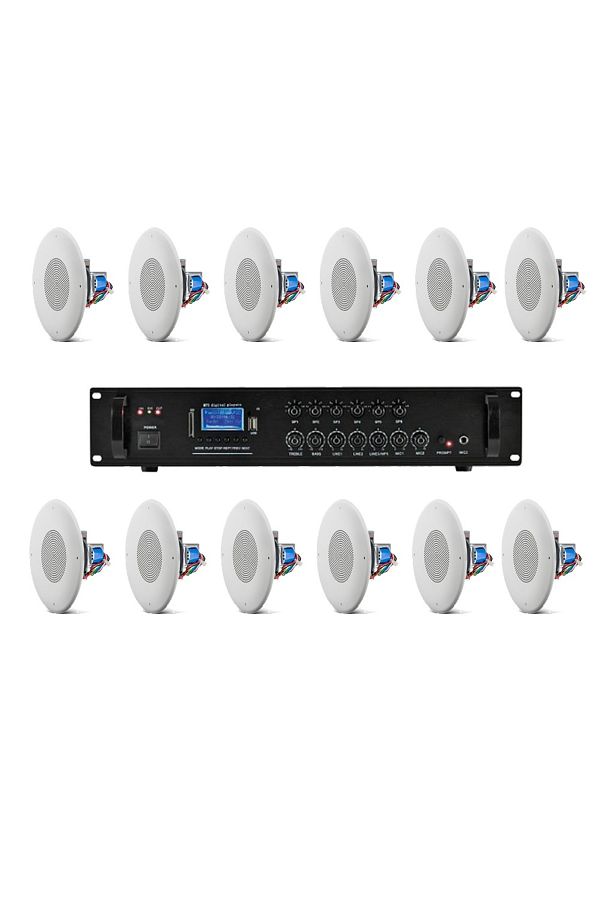 JBL-Sistem 12 boxe tavan JBL CSS8004, USB, Bluetooth, FM, 6 Zone 1