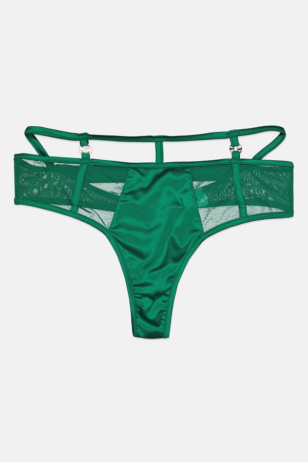 Guess-Women Plain Pull On Panties, Green 1