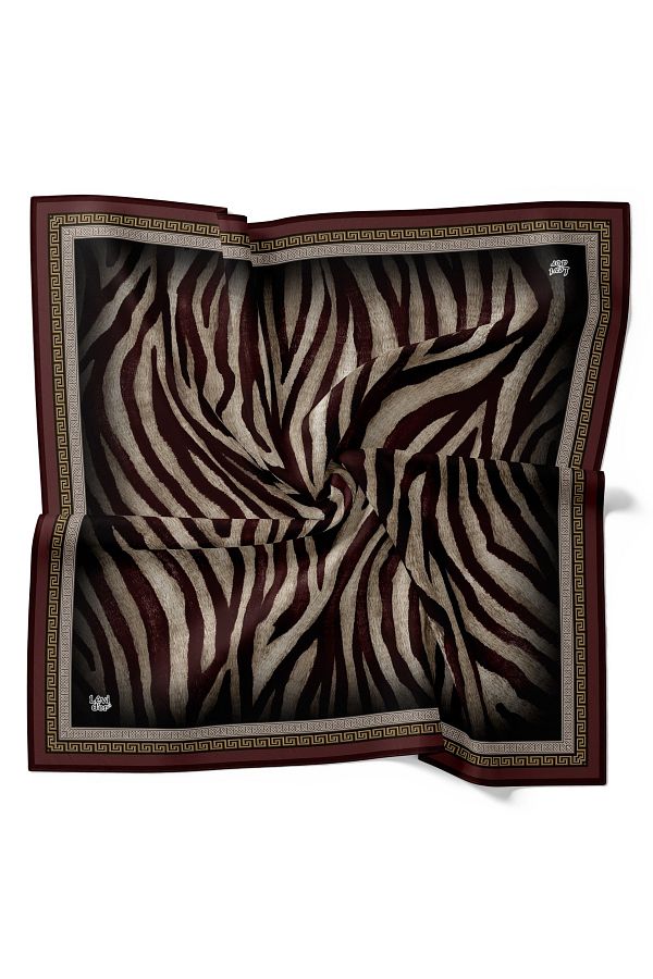 Levidor-Zebra Pattern Sparkling Crystal Scarf 1