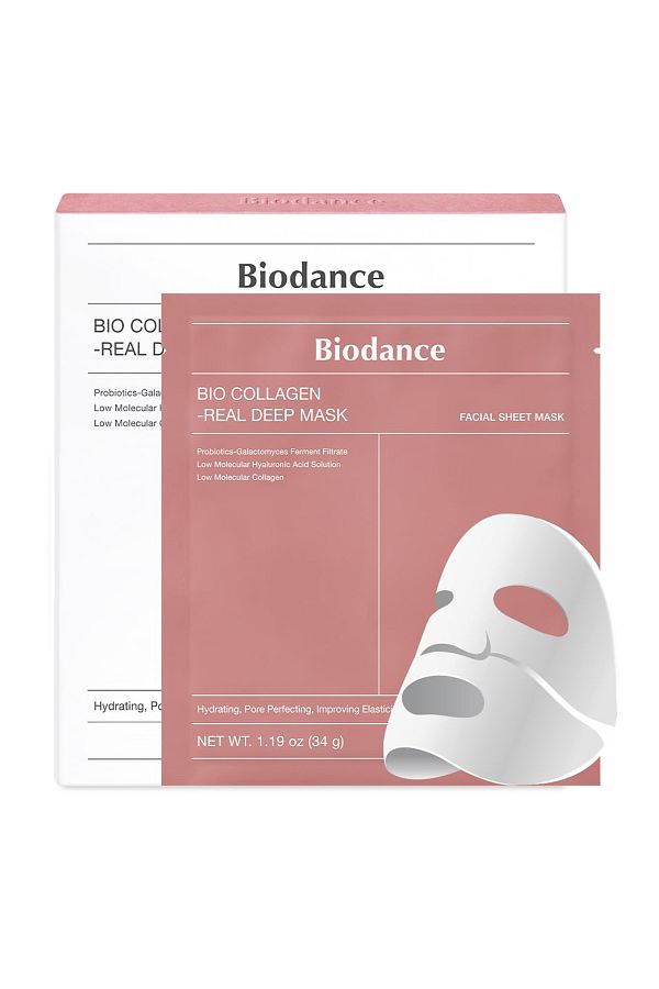 Biodance-قناع الوجه الكوري من الكولاجين الحيوي العميق، الشفاف، الترطيب، تقليل المسام (1 قطعة) 1