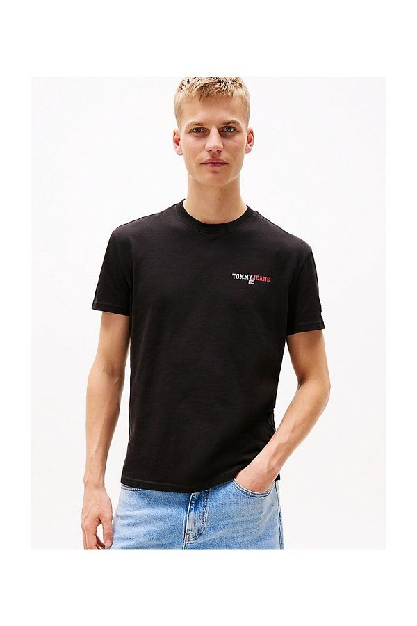 Tommy Jeans-Crew nyakú fekete férfi póló DM0DM20815BDS TJM REG DNA GRAPHIC 1