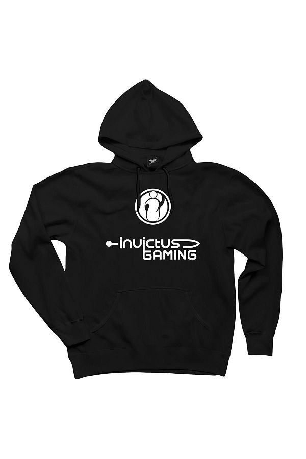 Z zepplin Invictus Gaming Black Hooded Sweatshirt Hoodie Trendyol