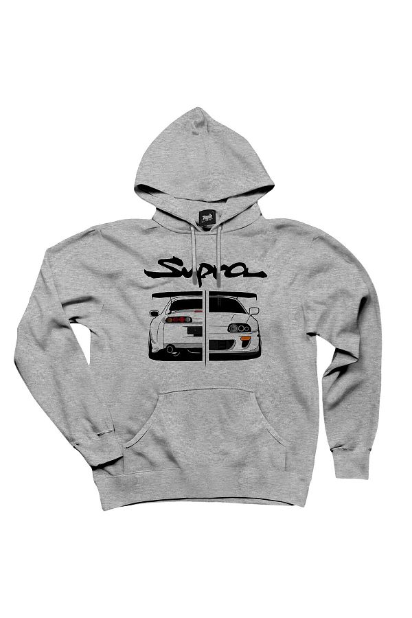 Z zepplin Toyota Supra Mk Iv Gray Hooded Sweatshirt Hoodie Trendyol