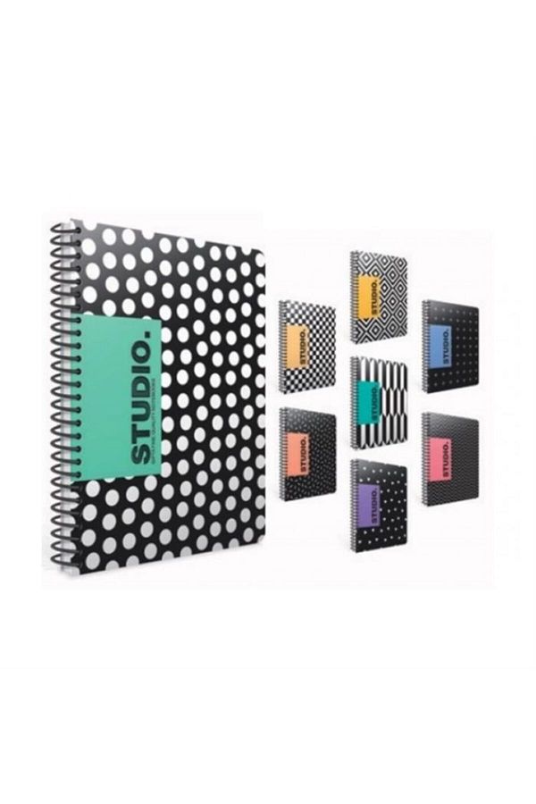 Gıpta-Studio 17 X 24 80 Sheets Checked Spiral Paperback Notebook 1