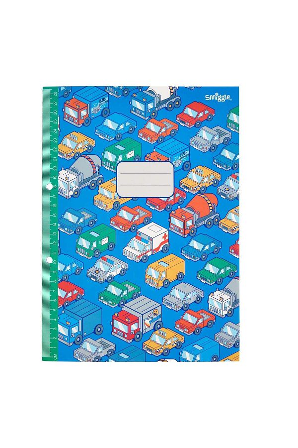 SMIGGLE-- Ruled 64 Page A4 Notebook with Ruler 1