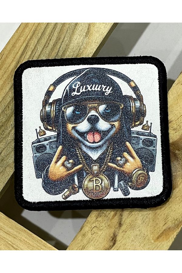 Higo Man-Replaceable Square Patch – Figured, Written, Themed Models 1