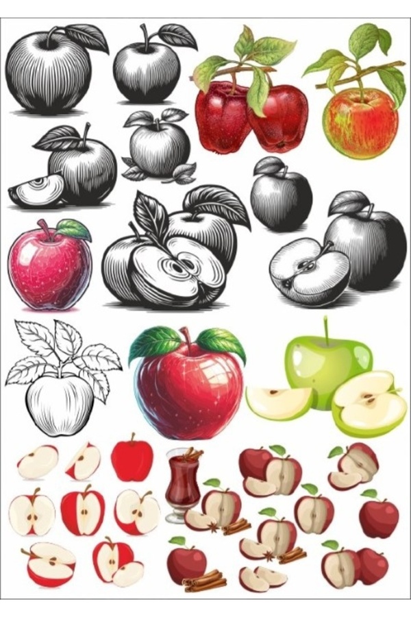 Reysa Tasarım-Apple Sticker Set 1
