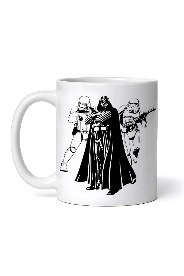 OEM-Cană albă personalizată, Darth Vader Sandtroopers Mandalorian Star Wars, INOVATIX®. 330 ml 1