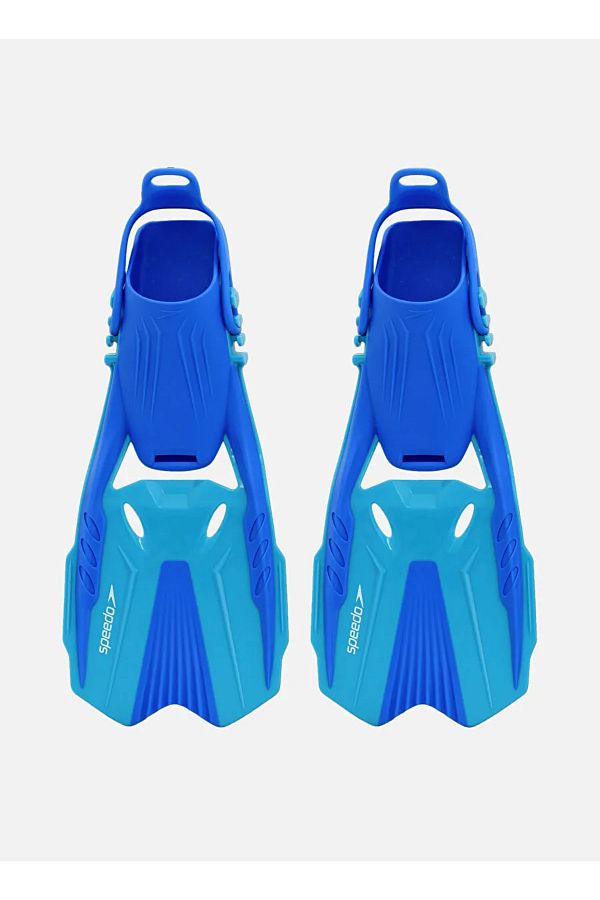 SPEEDO-Children's Blue Speedo Ju Travel Fins Foot Flippers Sol25003F-Rlpl 1