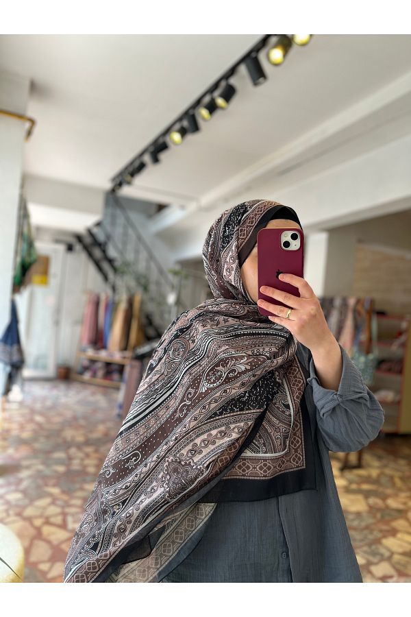 Neva-Ethnic Pattern Shawl Soft Fabric Shawl 1