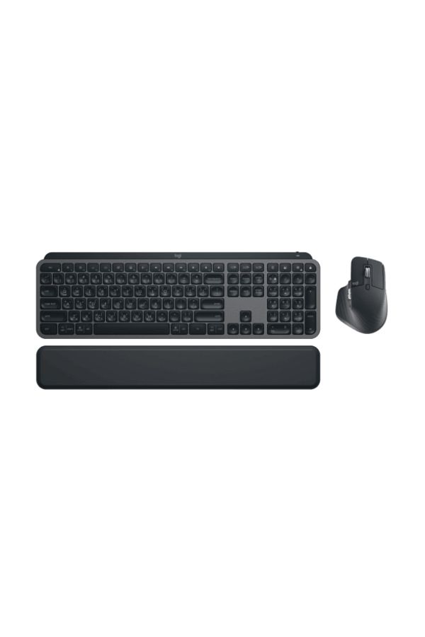 logitech-MX Keys Combo Gen 2 - Wireless Keyboard & Mouse, BT/Logi Bolt, Eng/Arabic, Graphite 1