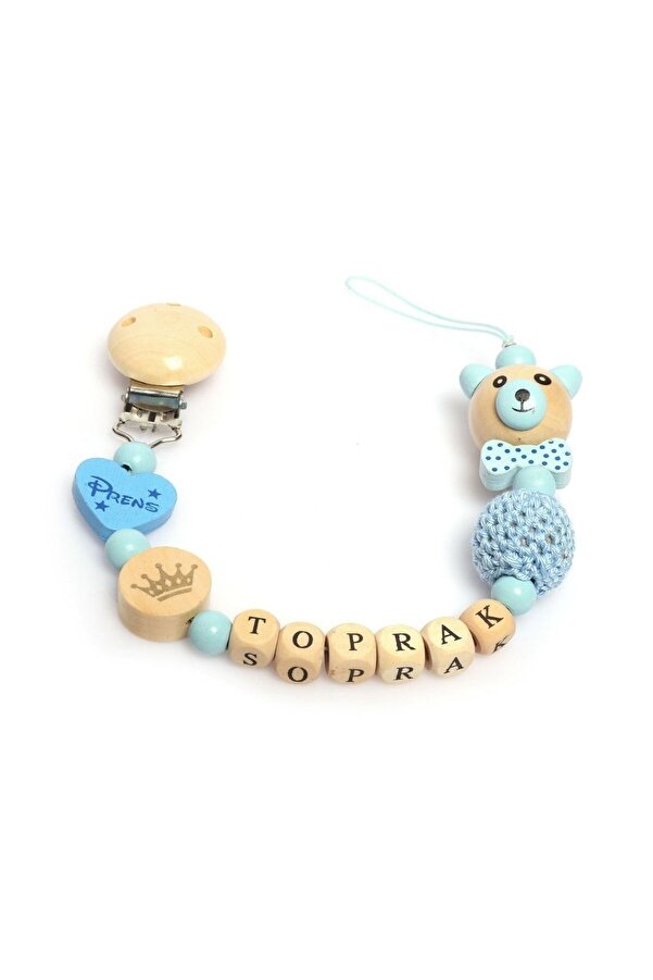 Sahi Aksesuar Isimli Emzik Zinciri - Emzik Askısı - Bebek Hediyesi