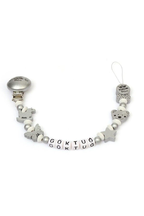 Sahi Aksesuar Isimli Emzik Zinciri - Emzik Askısı - Bebek Hediyesi Bez127