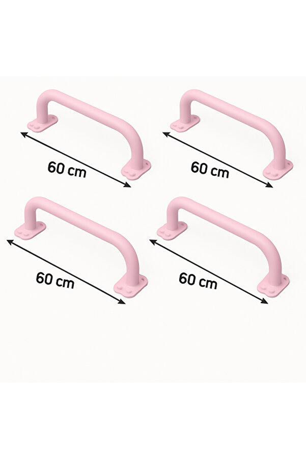 BAUMFEE ÇOCUK TIRMANMA BARI , PASTEL PEMBE RENK MONKEY BAR (60cm)
