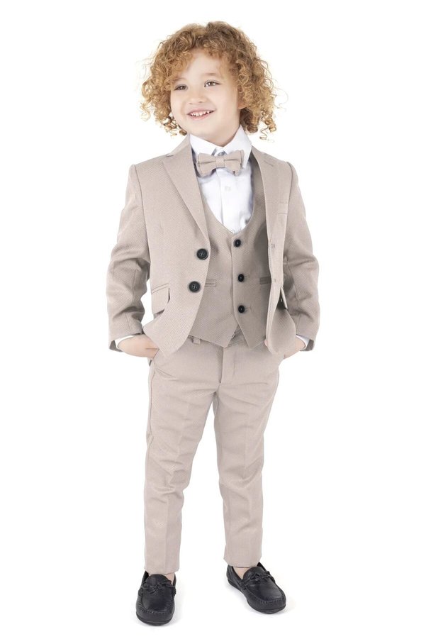 Terry Boy's Tuxedo Suit with Jacket / Jacket, Pants, Waistcoat, Shirt and Bowtie