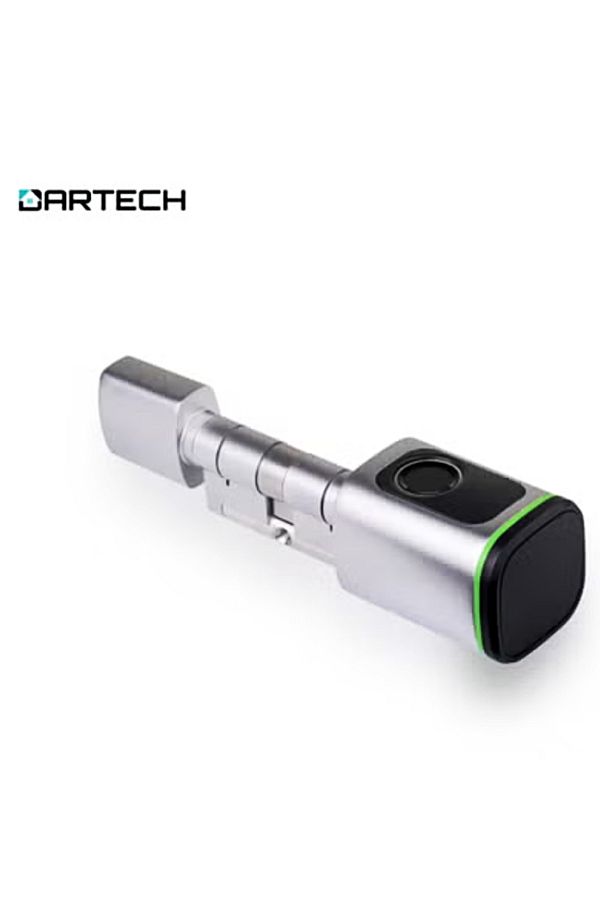 DarTech-Dartek Smart Lock with 4-Way Unlock with Fingerprint, Card & App Fits Any Door - Global Version & Smart Home System - Silver 1