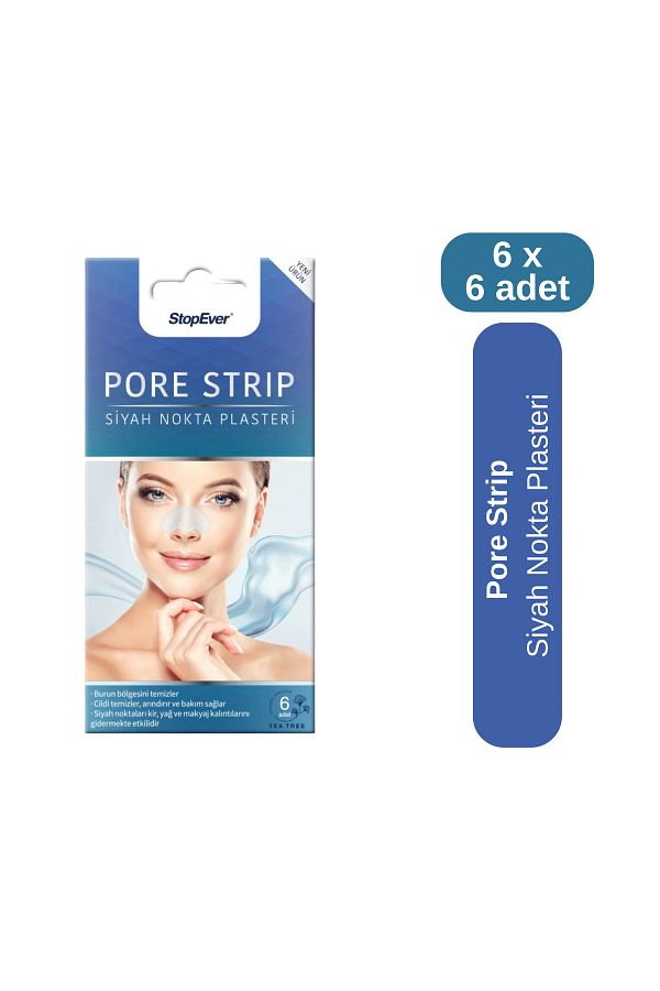 StopEver-Pore ​​Strip Blackhead Plaster (6 X 6) (Tea Tree) |   Anti Blackhead 1