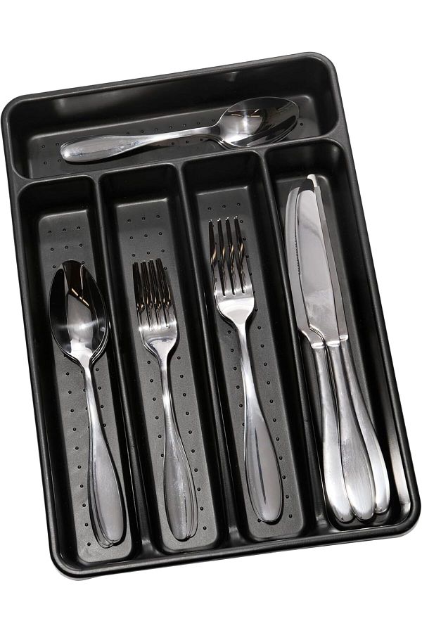 Generic-madesmart Classic Mini Silverware Tray Soft Grip, Non-Slip Kitchen Drawer, Multi-Purpose Home Organ 1